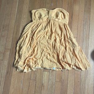 Free people yellow mustard dress